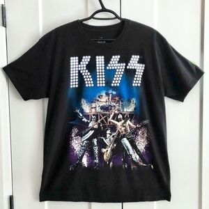 Kiss T Shirt, 80s, Band, Graphic Tee, Size, L, Black, Very Nice Condition‎